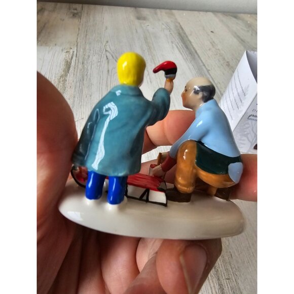 Dept 56 Grandpa's Little helper 4025327 Snow village sled people accessory Xmas - Picture 5 of 8
